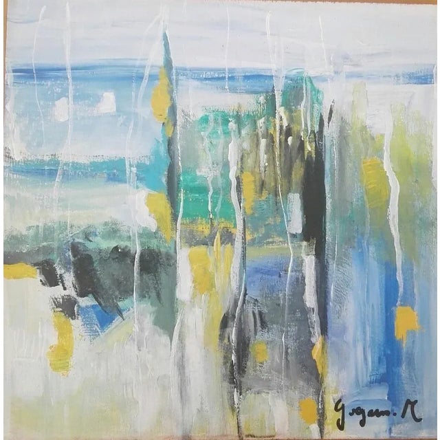 Enchanted Landscape - Original Oil on Table by M. Goeyens - 2019 2019 For Sale - Image 3 of 3