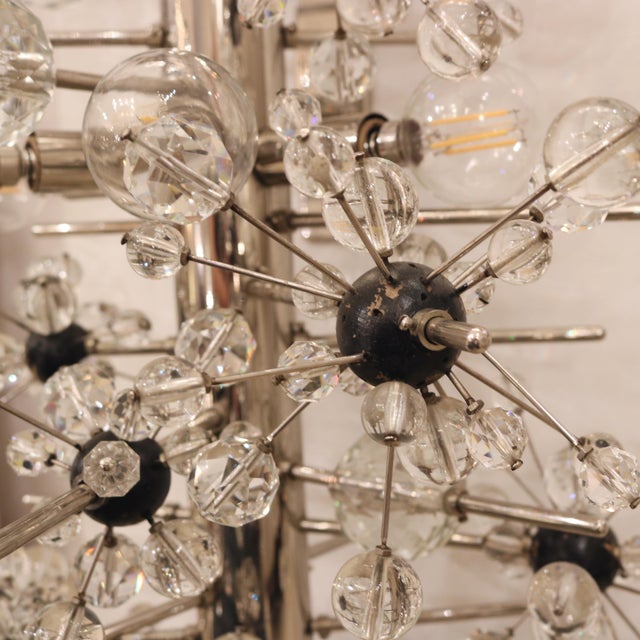 1950s Pair of Lobmeyr Sputnik Cylinder Sconces For Sale - Image 12 of 18