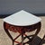 Late 20th Century Carved Red Mahogany Stone Top Corner Tables Pedestals Plant Stands, a Pair For Sale In Washington DC - Image 6 of 15
