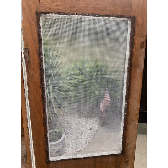 Antique Primitive Screened Pie Safe Painted Jelly Cupboard For Sale - Image 16 of 17