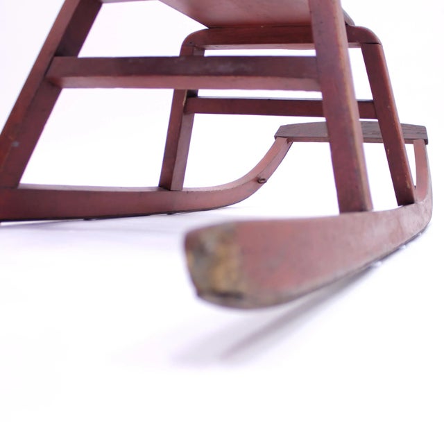 Vintage Wooden Sled, 1940s For Sale - Image 16 of 17