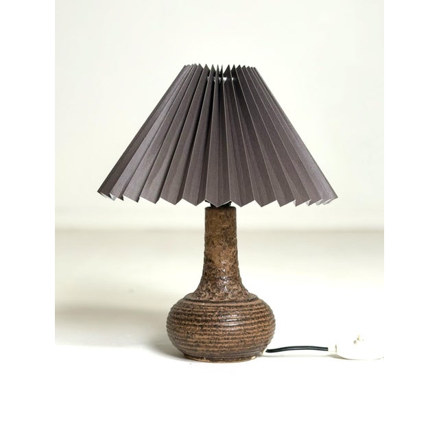 Small Danish Ceramic Table Lamp, 1960s For Sale - Image 3 of 5