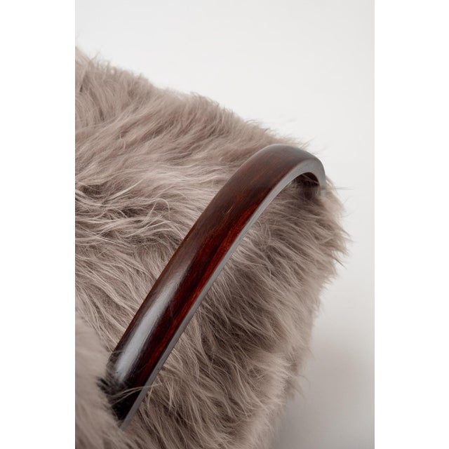 Scandinavian Armchairs in Long Haired Sheepskin, 1950s, Set of 2 For Sale - Image 9 of 12