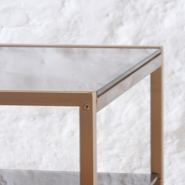 Gold Vintage Side Table, France, 1970s For Sale - Image 8 of 18