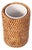 Artifacts Rattan Round Tumbler with Ceramic Insert, Honey Brown For Sale
