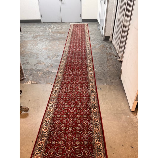 Late 20th Century 2ft 6in × 19ft 10in Traditional Floral Runner Rug For Sale - Image 5 of 12