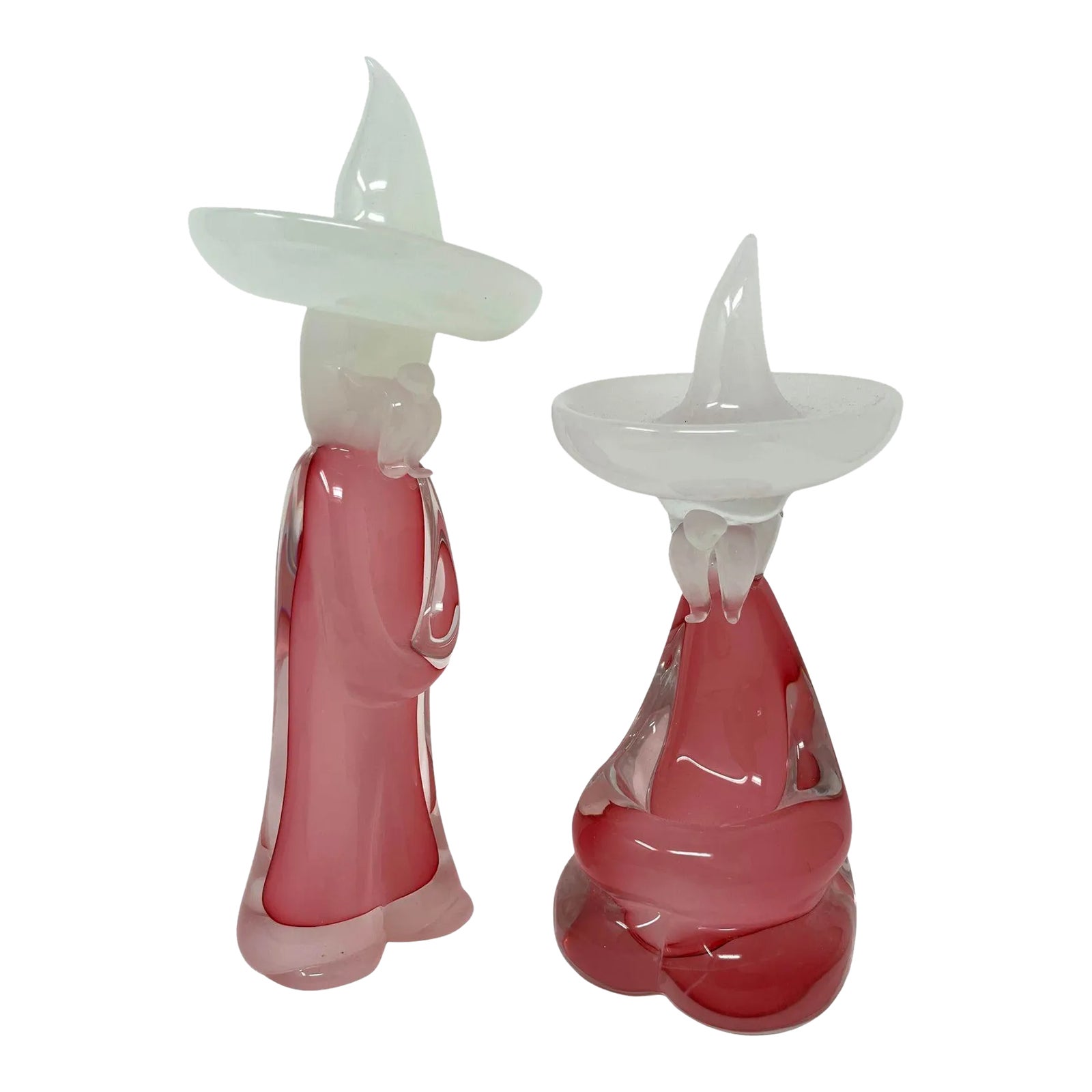 Vintage Murano Glass Mexican Figurines | Chairish
