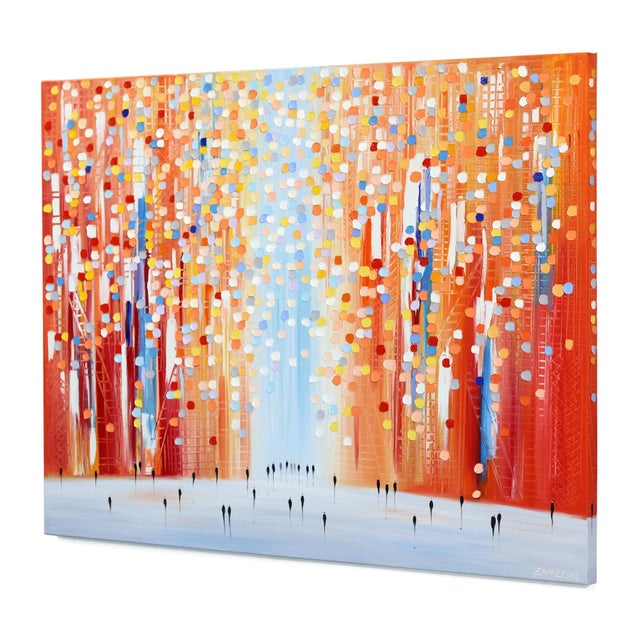 Sunset Motion - Abstract Color Drenched Figurative Textured Impasto Original Artwork by Ekaterina Ermilkina For Sale In Los Angeles - Image 6 of 9