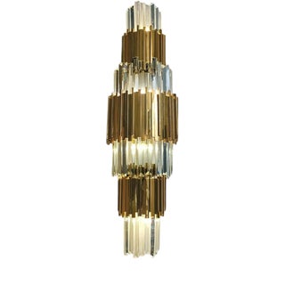 Collection Jupiter Wall Lamp in Metal and Crystal by Jago For Sale