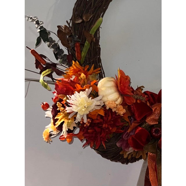 Traditional Fall Wreath For Sale - Image 3 of 7