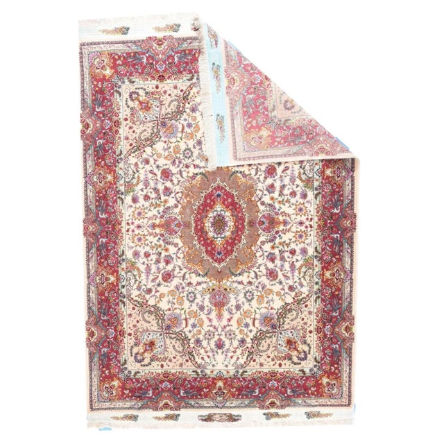 The current trend in Tabriz is toward very finely knotted, highly elaborated, perfectly executed pieces aimed at a...