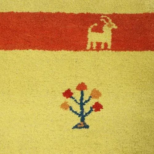Vintage Gabbeh Rug, India For Sale - Image 5 of 9