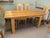 Vintage Dining Table and Chairs in Golden Oak, 1970, Set of 7 For Sale - Image 6 of 8