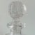 Glass Georgian Hand-Cut Crystal Decanter in Square Form With Starburst Designs With Stopper For Sale - Image 7 of 13