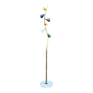 1960s Italian Modern Arteluce Attributed Multi-Cone Floor Lamp