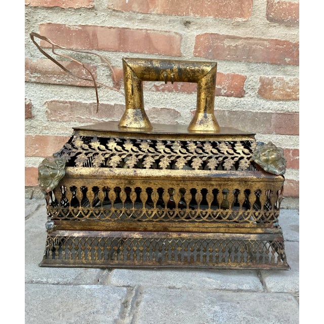 Vintage Brass Pendant Light, 1940s For Sale - Image 10 of 10