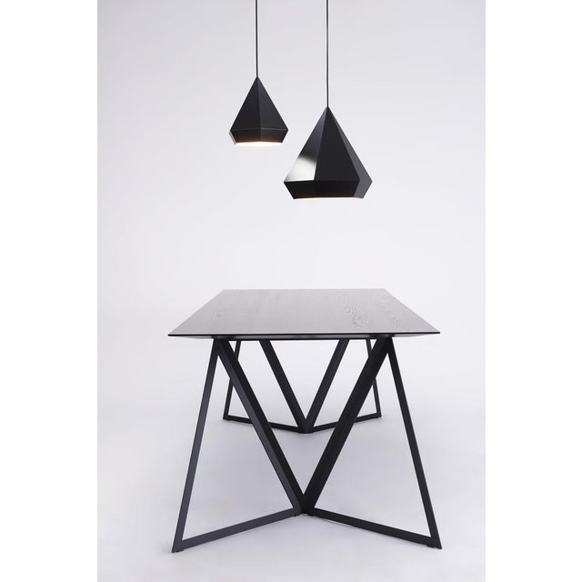 Steel Stand Table 160 in Walnut by Sebastian Scherer For Sale - Image 15 of 16