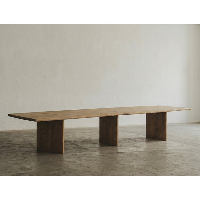 Wood CLIFF Table in Wood from Marc Geneix For Sale - Image 7 of 7