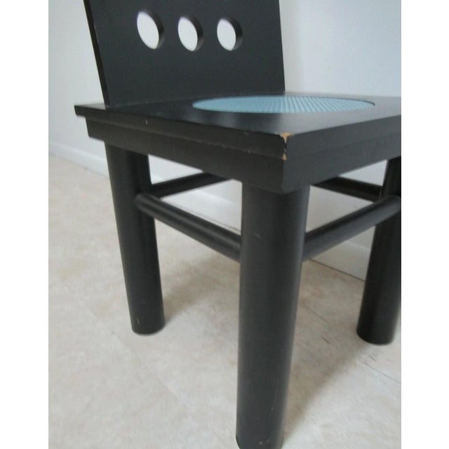 Industrial 1990s Michael Graves Design Kyoto Arkitektura Prototype Side Desk Chair One of a Kind For Sale - Image 3 of 13