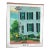 Green Tractor in Front of White House Original Oil Painting For Sale