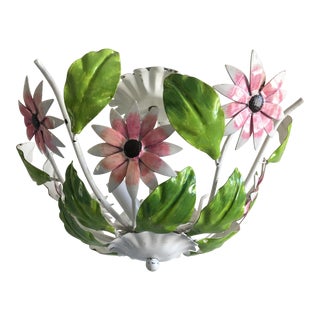 Italian Daisies Ceiling Light For Sale