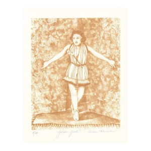1990s Ann Chernow Golden Girl Lithograph