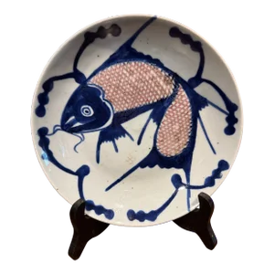 Mid 19th Century Chinese Fish Plate