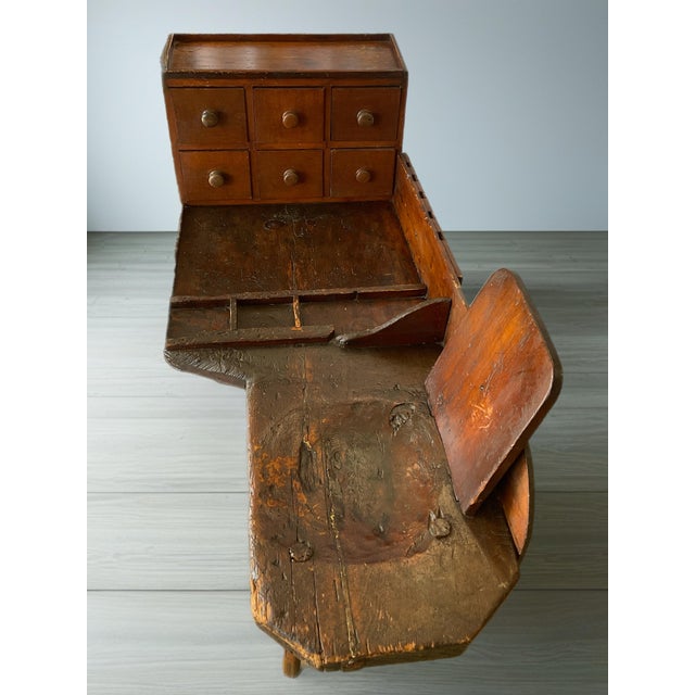 Antique 1800's Farmhouse Bench/Table For Sale - Image 17 of 17