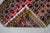 Red Hand-Woven Braided Small Rug Turkish Jajim Kilim - 22″ × 39″ For Sale - Image 8 of 13