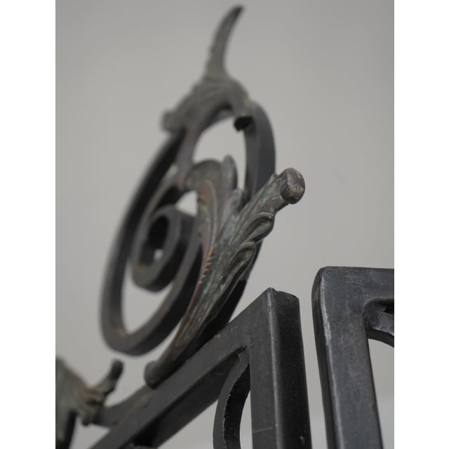 Maitland Smith Wrought Iron & Bronze Room Divider Screen For Sale - Image 14 of 14