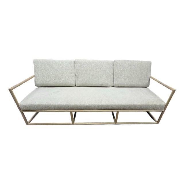 Barbara Barry for McGuire Furniture Frame Sofa For Sale