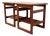 Pair of Vintage Mid Century Modern Teak and Tile Side Tables For Sale