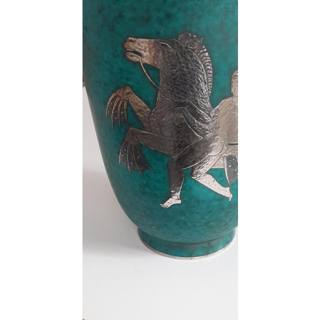 Gustavsberg Vase by Wilhelm Kage for Gustavsberg, Sweden, 1935 For Sale - Image 4 of 13