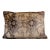 Muted Tone Oushak Rug Pillow – Vintage Turkish Lumbar Cushion -23'' X 32'' For Sale
