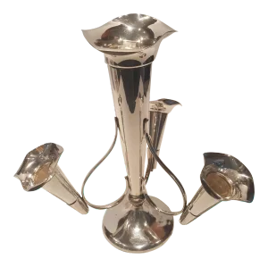 1920s Sheffield and London Trumpet Silver Plated Epergne
