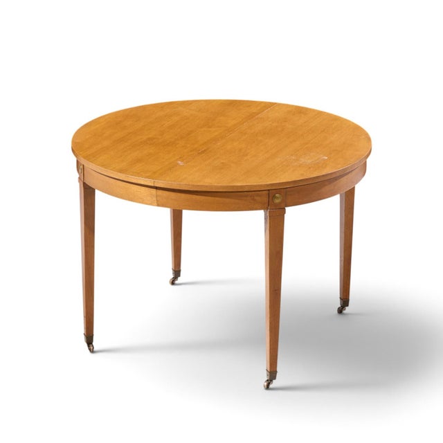 Baker Milling Road Walnut Expanding Dining Table With 2 Leaves For Sale - Image 12 of 13