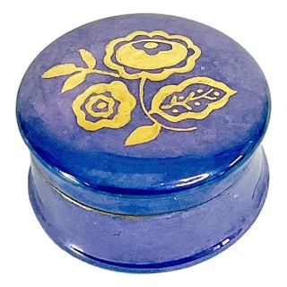 1930s Vintage Boho Chic German Art Deco Trinket Box For Sale