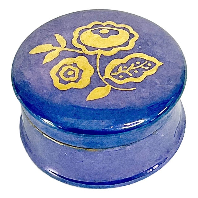 1930s Vintage Boho Chic German Art Deco Trinket Box For Sale