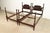 A gorgeous pair of antique Georgian or Federal style carved solid mahogany twin size poster beds By Kindel Furniture USA,...