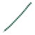 Contemporary 18k White Gold Emerald & Diamond Bracelet For Sale - Image 3 of 4
