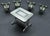 Art Deco Antique 1930s Egyptian 900 Silver Miniature Table & 4 Chairs Dining Set Doll House Furniture For Sale - Image 3 of 6