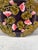 Austrian Majolica Flowers Plate Circa 1900 For Sale - Image 4 of 5