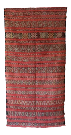 Kilim Moroccan Zemmour Rug 6x11 Ft