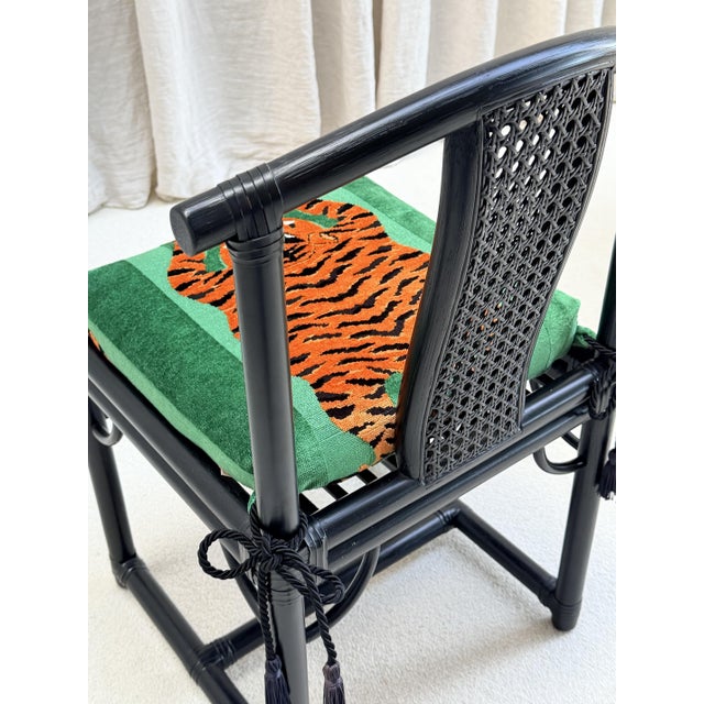 Desk Set with Jokhang Tiger Velvet Cushions from Gasparucci Italo, Italy, 1970s, Set of 3 For Sale - Image 11 of 14