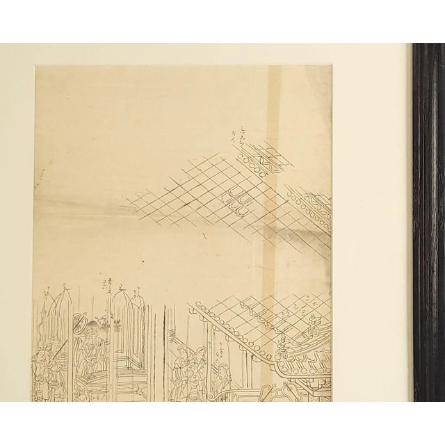 19th Century Japanese Study for a Screen For Sale - Image 4 of 6