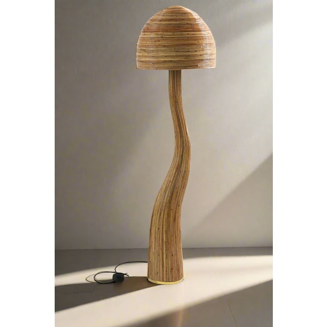 Sienna Pencil Reed Shroom 003 Floor Lamp For Sale - Image 8 of 8