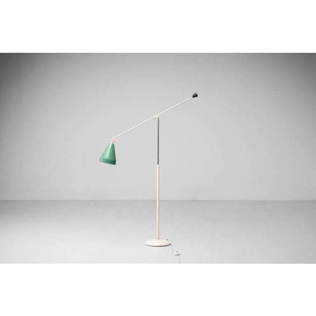 Model 6322 Floor Lamp attributed to Wim Rietveld for Gispen, Netherlands, 1955 For Sale - Image 11 of 18