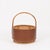 Mid-Century Italian Rattan and Leather Basket, 1970s For Sale - Image 6 of 15