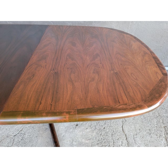 Rosewood Danish Modern Expanding Dining Table Niels Moller Attributed For Sale - Image 14 of 18