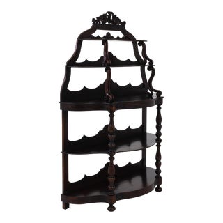 19th Century French Wooden Shelf with Original Patina For Sale